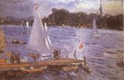 Max Slevogt The Alster at Hamburg Sweden oil painting reproduction